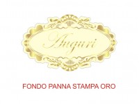 Etichette adesive auguri (mm 47x28) (cod. 1O)